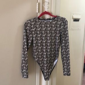 Good American snakeskin bodysuit